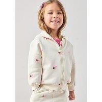 The Very Collection Girls Cotton Rich Zip Up Hoody Co-Ord - Floral