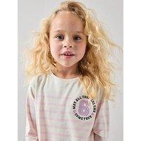 The Very Collection Girls Stripe Long Sleeve T-Shirt - Print