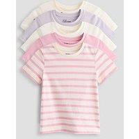 The Very Collection Girls 5 Pack Short Sleeve T-Shirts - Multi