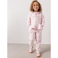 The Very Collection Girls Zip Sweatshirt With Joggers - Cherry Print