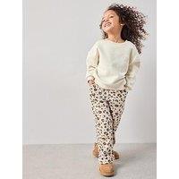 The Very Collection Girls Wide Leg Trousers With Oversized Sweatshirt Set - Print