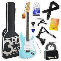 3Rd Avenue Full Size 4/4 Electric Guitar Pack With Amp - Pastel Blue