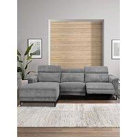 Dorel Home Lund 3 Seater Sofa Chaise With Electric Recliner