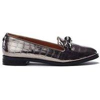 Moda In Pelle Fillipa Patent Loafer - Pewter