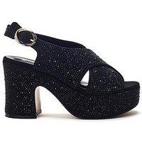 Moda In Pelle Nakara Block Heels - Jet Black