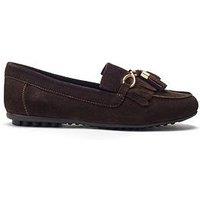 Moda In Pelle Essana Suede Loafer - Brown