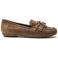 Moda In Pelle Essana Suede Loafer - Beige