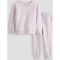 The Very Collection Girls Sweatshirt And Joggers Set - Lilac