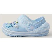 Monsoon Girls Fluffy Icy Unicorn Sling Back Shoe - Blue