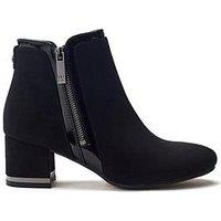 Moda In Pelle Pajor Heeled Ankle Boot - Black
