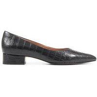 Jones Bootmaker Sunstone Croc Heeled Pump - Black