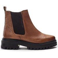 Moda In Pelle Odasia Leather Chelsea Boots - Tan
