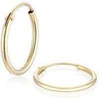 H. Samuel 9Ct Gold 13Mm Sleeper Hoops