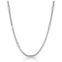 H. Samuel Stainless Steel Bar Station Necklace