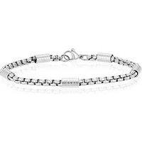 H. Samuel Men'S Stainless Steel Bar Station Bracelet