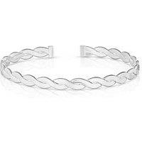 H. Samuel Sterling Silver Twist Open Bangle