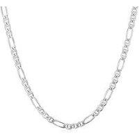 H. Samuel Sterling Silver Men'S Figaro Chain 22" Necklace