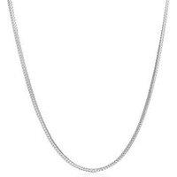 Ernest Jones Sterling Silver Square Franco Nk 20