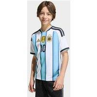 Adidas Junior Argentina Replica 26 Home Messi 10 Football Shirt - White