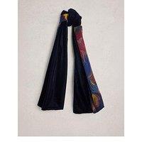 White Stuff Velvet Printed Scarf - Blue
