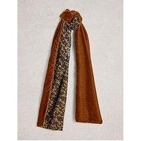White Stuff Velvet Printed Scarf - Multi