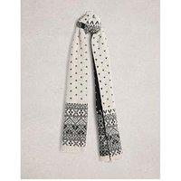 White Stuff Fairisle Heart Scarf - Multi