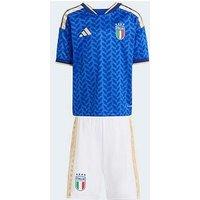 Adidas Junior Italy Replica 26 Home Mini Football Kit - Blue