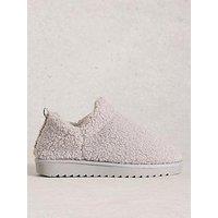 White Stuff Borg Slipper Bootie - Grey