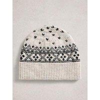 White Stuff Fairisle Heart Beanie - Multi