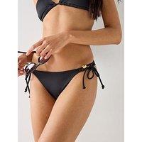Dorina Togo Mago Tie Side Bikini Bottom - Black