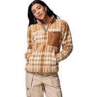 Columbia Womens West Bend 1/4 Zip Fleece - Brown