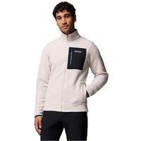 Columbia Mens Jasper Ridge Pebbled Full Zip Fleece - Beige