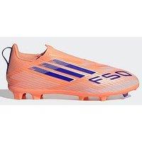 Adidas Junior F50 League Laceless Firm Ground Football Boot - Orange