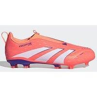 Adidas Junior Predator League Laceless Firm Ground Football Boot - Pink