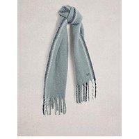 White Stuff Shelly Brushed Scarf - Blue