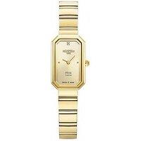 Roamer Of Switzerland Roamer Olivia Diamond Champagne Dial Gold Ip Stainless Steel Octagonal Case