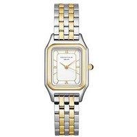 Rosefield Ivy Multi Linked Bracelet Octagonal Case Gold Ip Bicolour Stainless Steel Watch