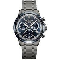 Roamer Of Switzerland Roamer Mecury Chronograph Blue Dial Grey Ip Stainless Steel