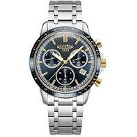 Roamer Of Switzerland Mercury Chronograph Blue/Gold Dial Stainless Steel Watch