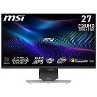 Msi Mpg 274Urdfw E16M 27-Inch, 4K Uhd, Dual Mode 160Hz Uhd/320Hz Fhd, Rapid Ips, Adaptive Sync Gaming Monitor
