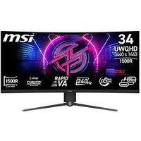 Msi Mpg 346Cqrf X24 34-Inch, Uwqhd, 240Hz, 0.5Ms, Adaptive Sync 1500R Curved Gaming Monitor