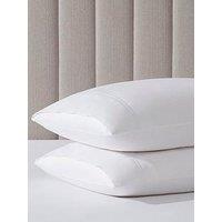 Dusk Regent Double Marrow Stitch 400 Thread Count White Pillowcase Pair