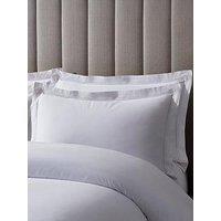 Dusk Regent Double Marrow Stitch 400 Thread Count Oxford White Pillowcase Pair