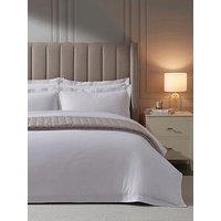 Dusk Regent Double Marrow Stitch 400 Thread Count Duvet Cover - White