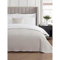 Dusk Milan Textured Matte Bedspread - Champagne