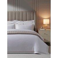 Dusk Regent Double Marrow Stitch 400 Thread Count Duvet Cover - Natural