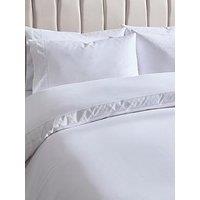 Dusk Alma Lace Insert Sateen 300Tc Duvet Cover - White