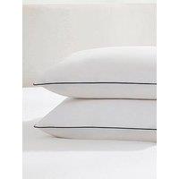 Dusk Cambridge Piped Edge Classic Pillowcase Set- Black 2 Pack