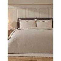 Dusk Cambridge Piped Edge Duvet Cover - Natural/Black