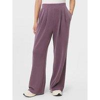Sweaty Betty Womens Training Sand Wash Wide Leg Trouser - Purple